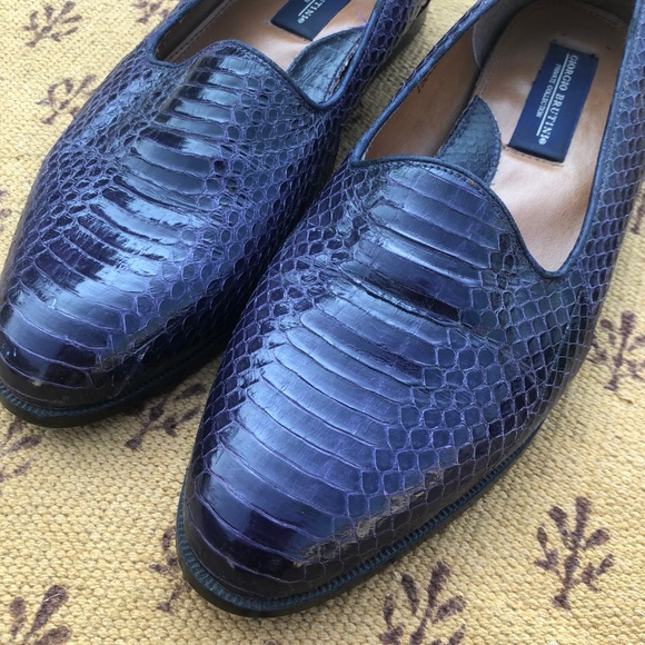 Giorgio Brutini Genuine Snake Skin Slip On Loafer - Picture 4 of 7